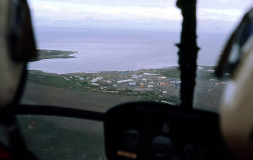 La base de Port aux Français vue aérienne - plan 1