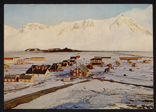 Carte postale du village de Ny-Ålesund