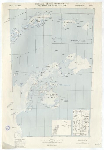Falkland islands dependencies, south Shetlands and Graham land