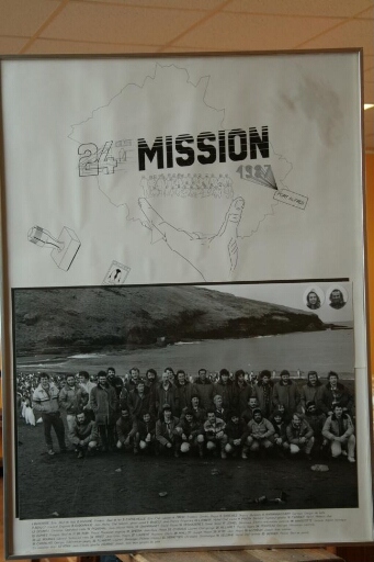 Tableau de la vingt-quatrième mission à Crozet