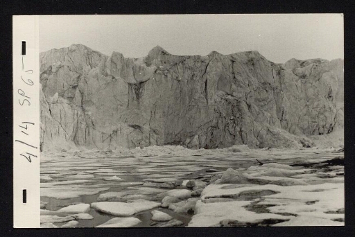 Face du glacier vue1 - mission du CNRS 1965