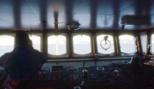 Poste de pilotage du brise-glace PolarBjorn.