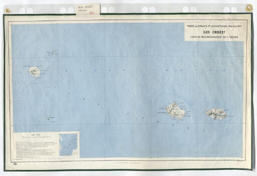 Îles Crozet, carte de reconnaissance