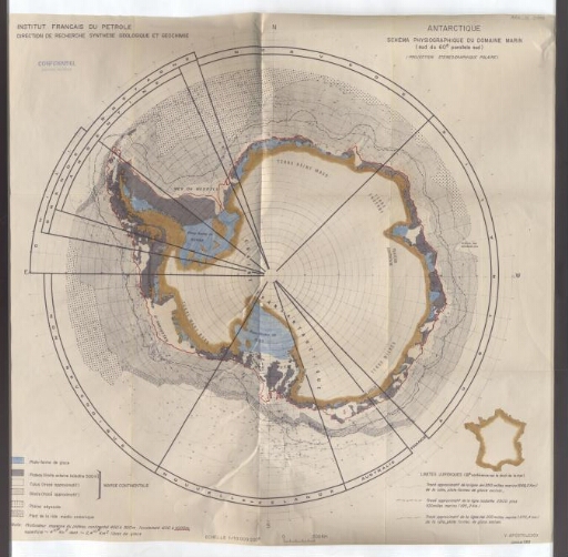 Antarctique, shéma physiologique du domaine marin