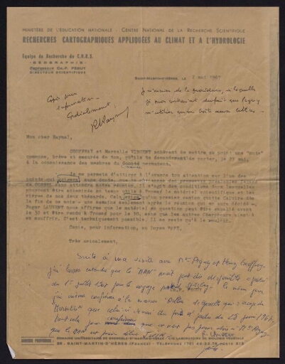 Lettre de Charles Pierre Péguy à René Raynal concernant la prochaine expédition; organisation de l'expédition