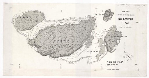 Île Lamarck, situation mars 1976