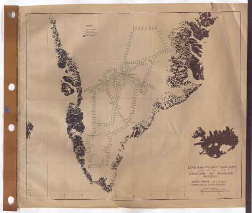 Expéditions au Groenland 1949-1950-1951 : moitié sud du continent