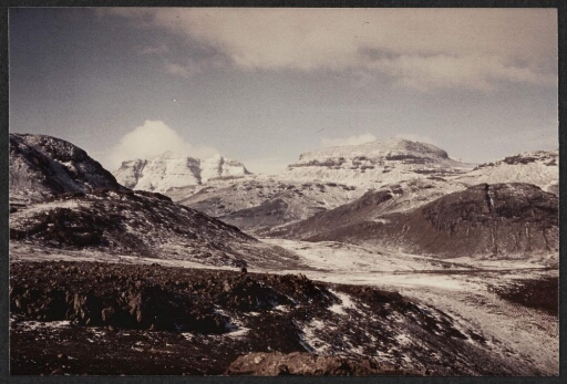Aval de Val Studer durant l'hiver 1971