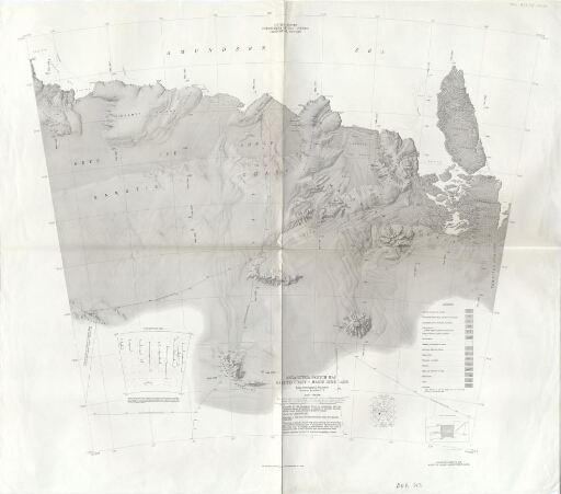Antarctica sketch map, Bakutis coast, Marie Byrd land