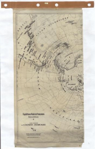 Esquisse du continent antarctique, carte1/2