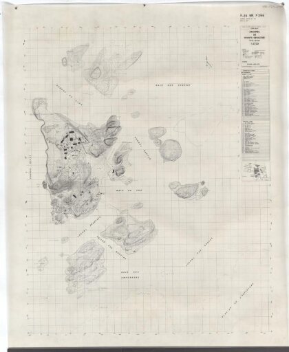 Archipel de Pointe Géologie, partie centrale. Situation mars 1976