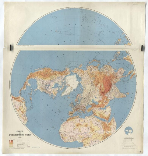 Carte de l'hémisphère nord