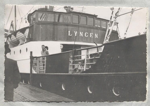 Le navire Lyngen au quai