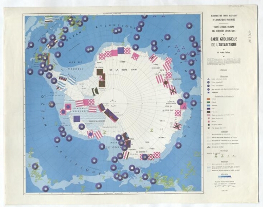 Carte géologique de l'Antarctique