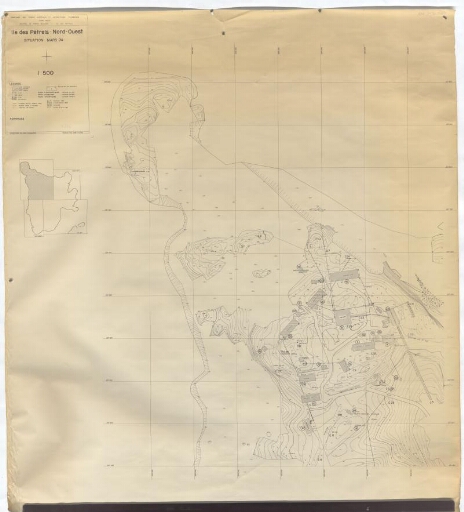 Île des Pétrels. Nord-Ouest, situation mars 1974
