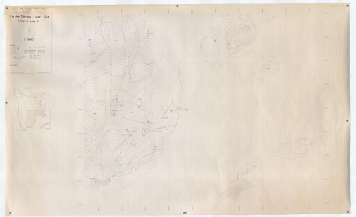 Île des Pétrels, carte sud-est. Situation mars 1972