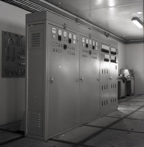 A l'intérieur de la nouvelle centrale, l'armoire électrique.