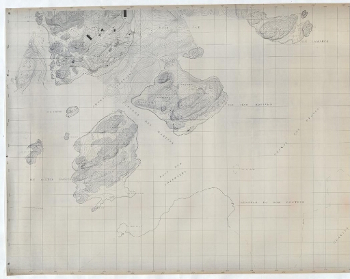 Archipel de Pointe Géologie, partie centrale, situation mars 1981