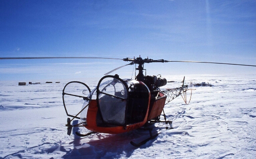 Cap Prud'homme, l'hélicoptère l'Alouette