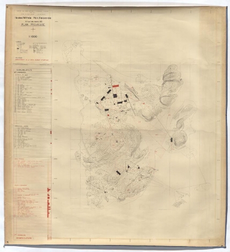 Île des Pétrels. Plan d'ensemble, situation mars 1966