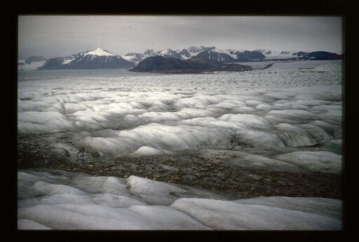 Sur le glacier du Roi - mission CNRS 1963 - vue 4
