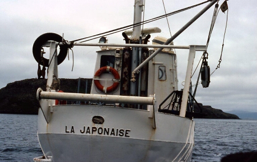 Port aux Français, la Flotille la Japonaise bateau scientifique