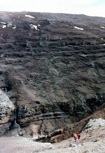 Canyon et falaise des Albatros à sourcils noirs - descente pour arriver au torrent - plan 1
