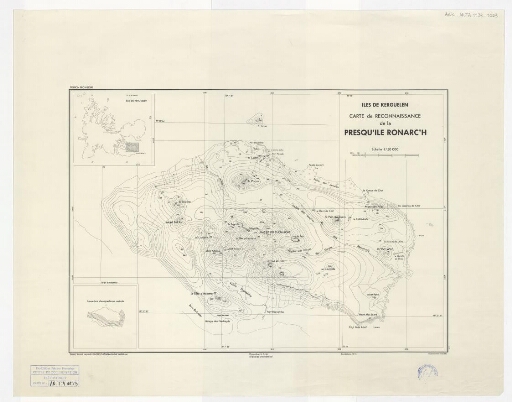 Carte de reconnaissance de la presqu'île Ronarc'h
