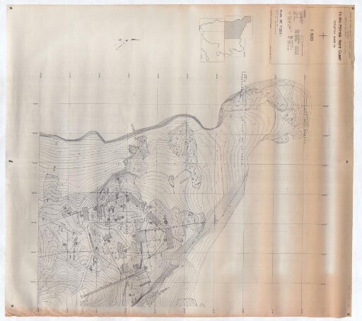 Île des Pétrels, plan nord-ouest, situation mars 1978