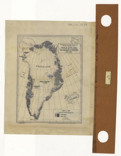 Projet de support aérien pour l'expédition glaciologique internationale au Groenland 1958-1960