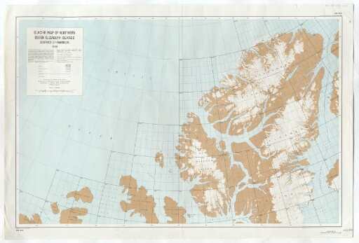 Glacier map of southern Queen Elizabeth Islands (districk of Franklin)