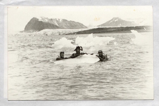 Des plongeurs bouteille dans la mer du Kongsfjord