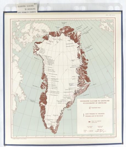 Géographie glaciaire du Groenland, limite probable de l'Inlandsis