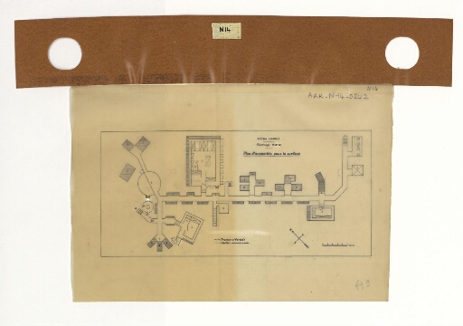 Plan d'ensemble sous la surface : station centrale hivernage 1949-1950