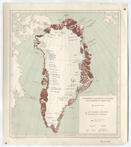 Géographie glaciaire du Groenland par Paul Emile Victor